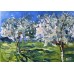 Spring Ukrainian Orchard — Original Oil Painting